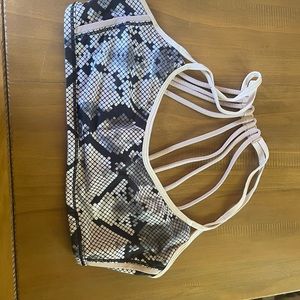 Cute snake print sports bra
